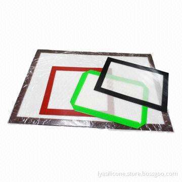 Non Stick Heat Resistant Silicone Baking Mat, with Glass Fiber in, Size and Color Can be Customized